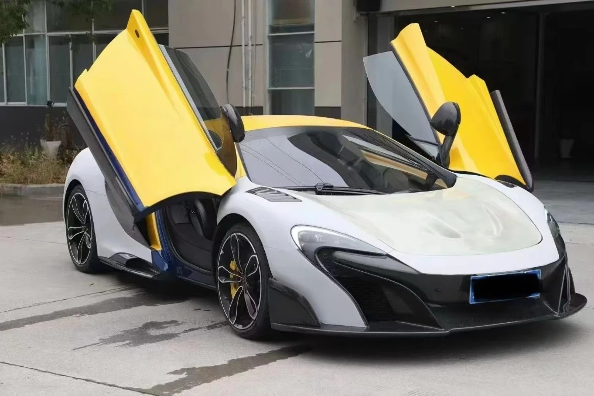 High Quality  650S Upgrade to 675LT Style Carbon Fiber Bumpers Spoiler Fenders Side Skirt Hood Perfect Fitment